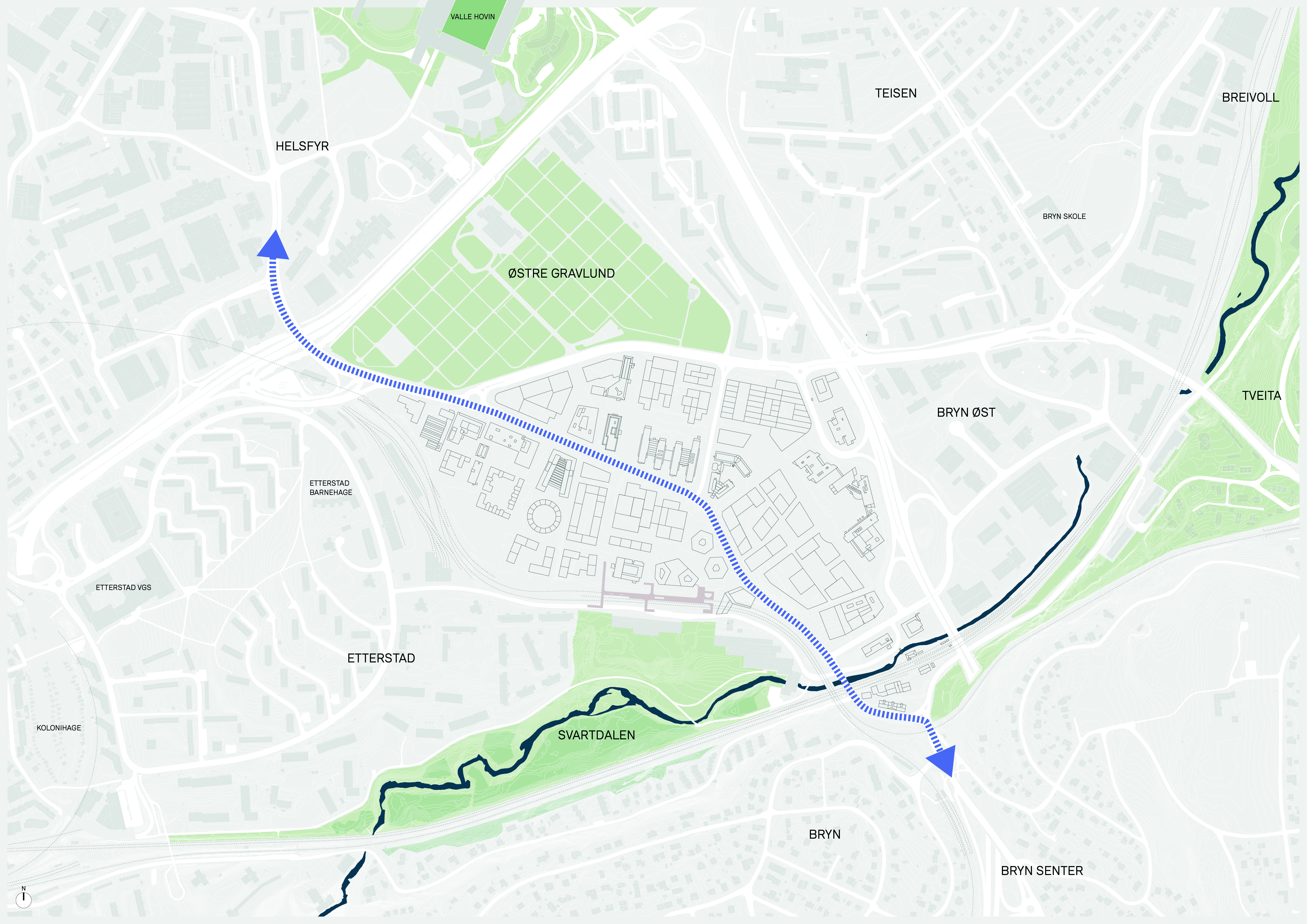Connections to Hovinbyen