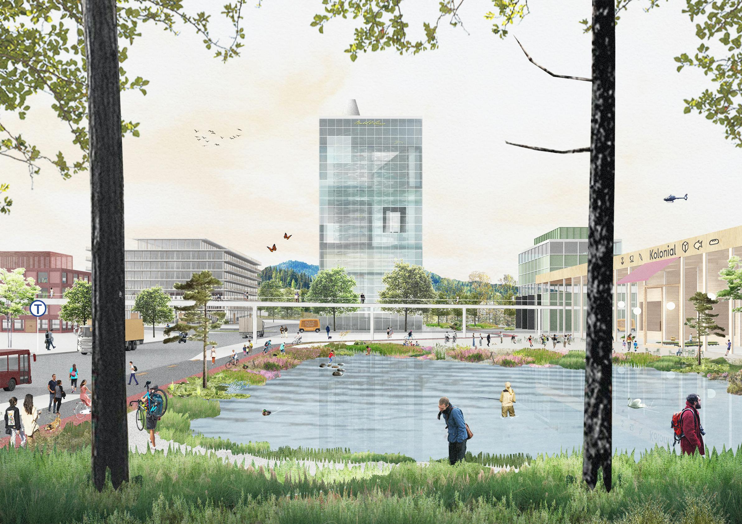 Parkplass skisse